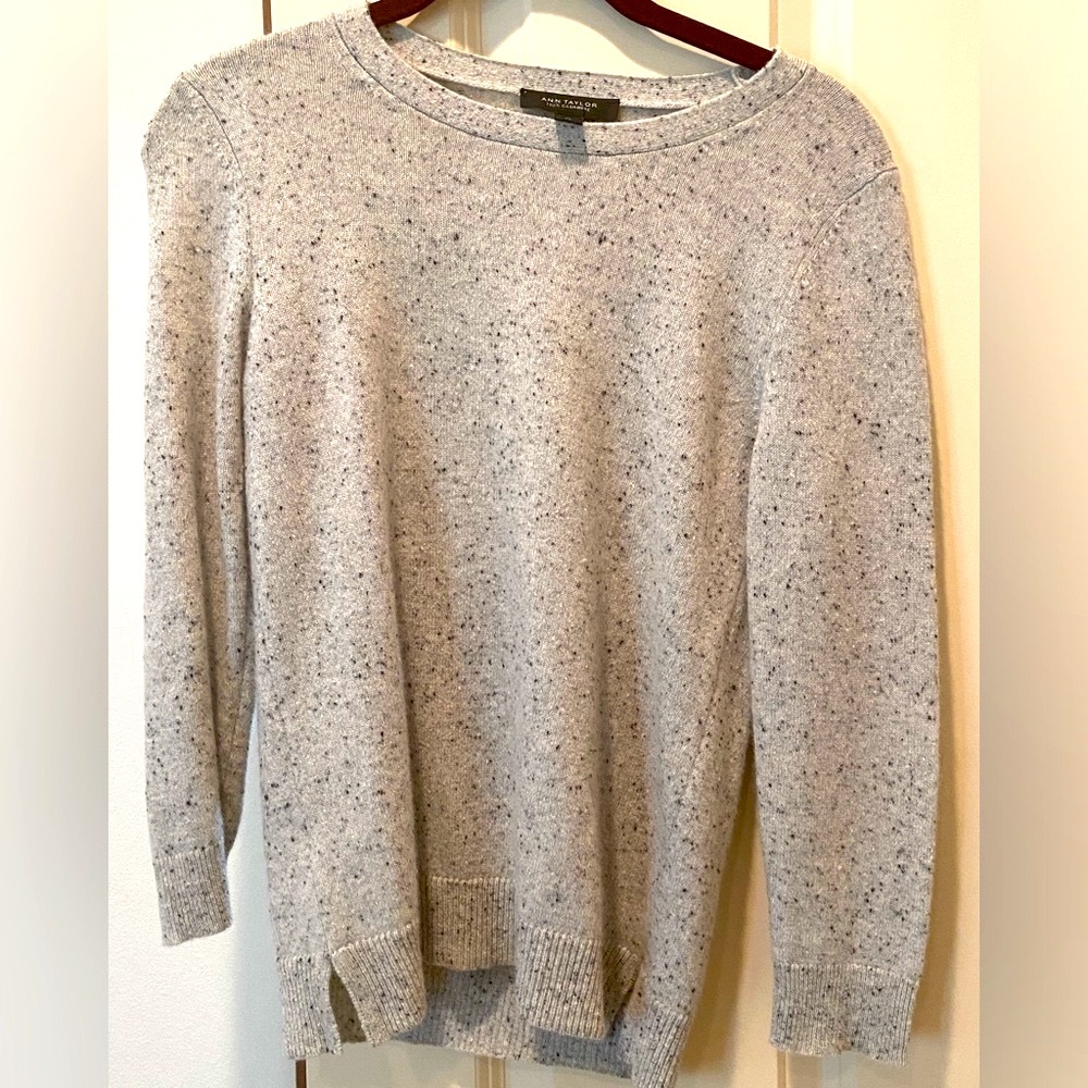 - Ann Taylor  Speckled Cashmere Crewneck sweater
